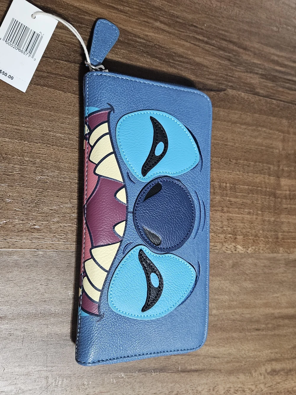 Loungefly Stitch Face Zip Wallet From Disney